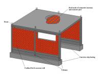 Confined masonry house