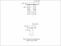 Unreinforced concrete and masonry bearing wall construction (designed for gravity loads only) 