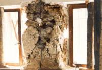 Rubble-stone masonry house