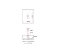    Reinforced concrete frame with infill walls designed for gravity loading