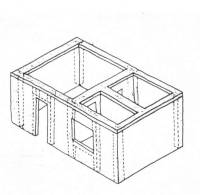 Non-engineered unreinforced brick masonry building 