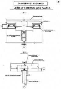 Prefabricated concrete panel buildings with monolithic panel joints (seria 105) 