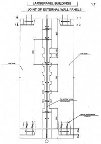 Prefabricated concrete panel buildings with monolithic panel joints (seria 105) 