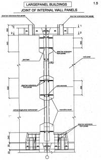 Prefabricated concrete panel buildings with monolithic panel joints (seria 105) 