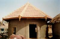 Traditional rural house in Kutch region of India (bhonga)