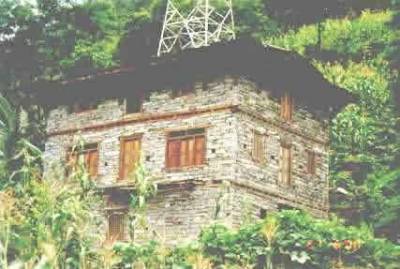 uncoarsed rubble stone masonry walls with timber floor and roof