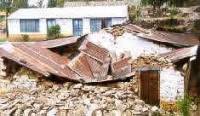 uncoarsed rubble stone masonry walls with timber floor and roof