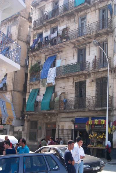 Stone masonry apartment building