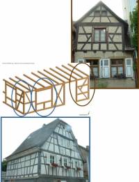 Half-timbered house in the " border triangle" (Fachwerkhaus im Dreilndereck)