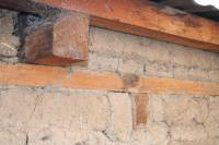 Adobe with sawn timber roof framing and corrugated iron sheeting