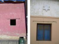 Adobe / Earthen House : Adobe block walls