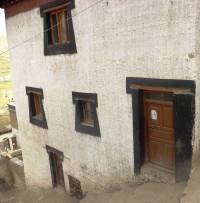 Mud wall construction in Spiti Valley  (Himachal Pradesh)  