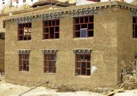 Mud wall construction in Spiti Valley  (Himachal Pradesh)  