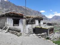 Mud wall construction in Spiti Valley  (Himachal Pradesh)  