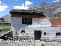 Mud wall construction in Spiti Valley  (Himachal Pradesh)  