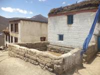 Mud wall construction in Spiti Valley  (Himachal Pradesh)  