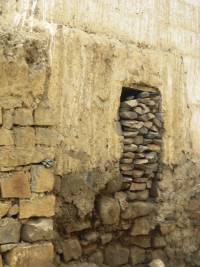 Mud wall construction in Spiti Valley  (Himachal Pradesh)  