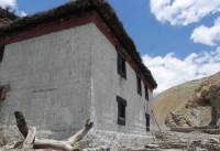 Mud wall construction in Spiti Valley  (Himachal Pradesh)  