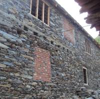 Dry stone construction in Himachal Pradesh