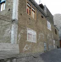 Mud wall construction in Spiti Valley  (Himachal Pradesh)  