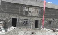 Mud wall construction in Spiti Valley  (Himachal Pradesh)  