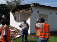 Unreinforced masonry houses made of fired clay bricks